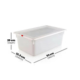 Olmecs PP 1/1 Full Size Food Pan-8 With Air Tight Lid 53x32.5x20.5Cms